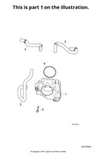 Jaguar Genuine Throttle Body Vehicle Replacement Fits S-Type XJ X-Type XR845053