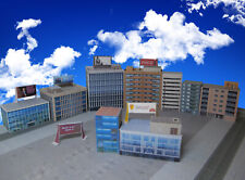 T Gauge 1/450 Scale Model Railway Buildings Pack 9 Buildings T001