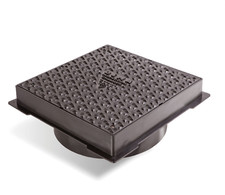 Wavin Osma Universal Inspection Chamber Square Cover and Frame 450mm 4D920