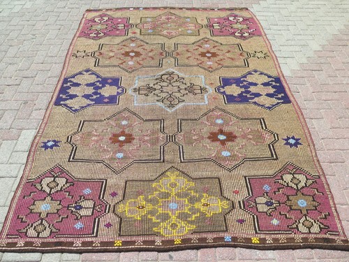 Vintage turkish nomads rug - turkish,