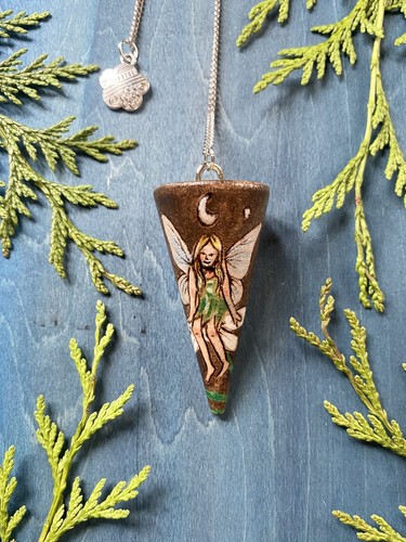 Flower fairy dowsing pendulum - flower,
