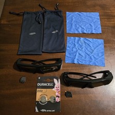 2x Active 3D Glasses 3D TV  Samsung SSG-3100GB Plasma D490 Plasma D550 TV