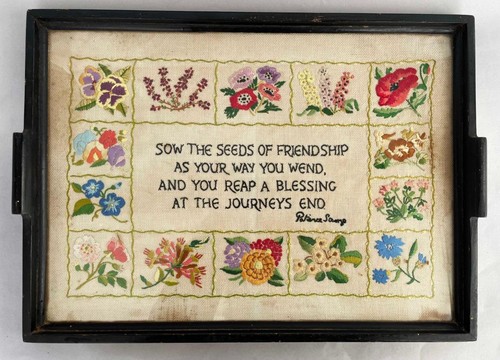 Embroidery sampler tray - embroidery,
