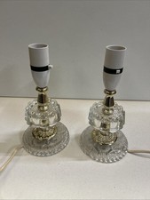 Pair 8” Vintage Bobbin Glass