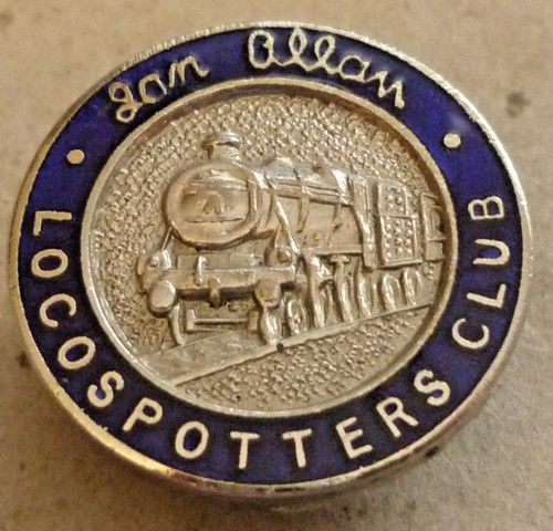 Vintage enamel badge - enamel, allan