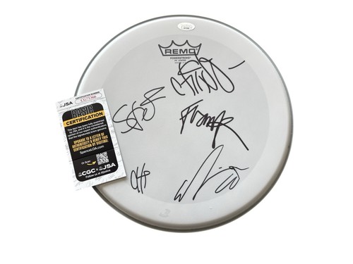 Deftones signed drum - drum, head