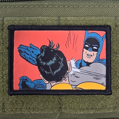 Batman slap robin patch moral - batman,