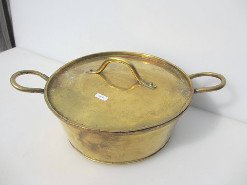 Antique brass jam pan fish - antique,