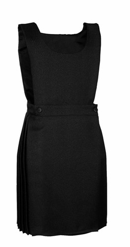 Pleated bib pinafore dress - pleated,