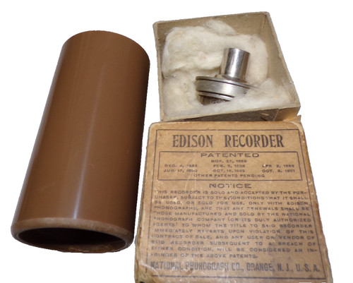 Edison cylinder phonograph - cylinder,