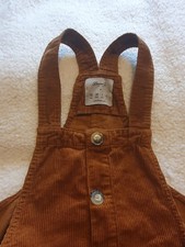Womens Primark Denim Co Brown Cord Dungaree Dress Size 10