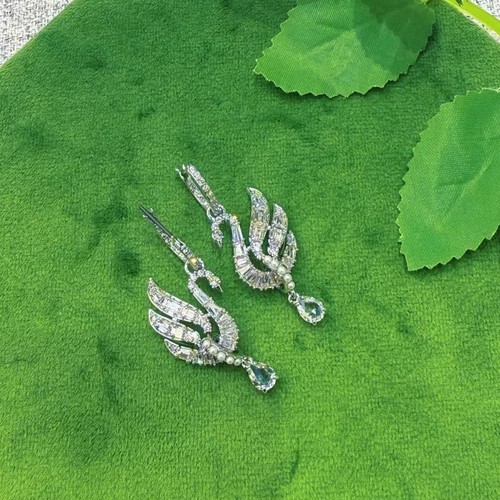 Swarovski crystal swan pendant - swan,