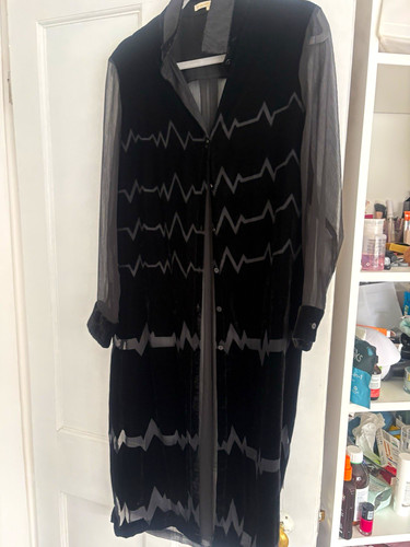 Women black sheer chiffon - women's,