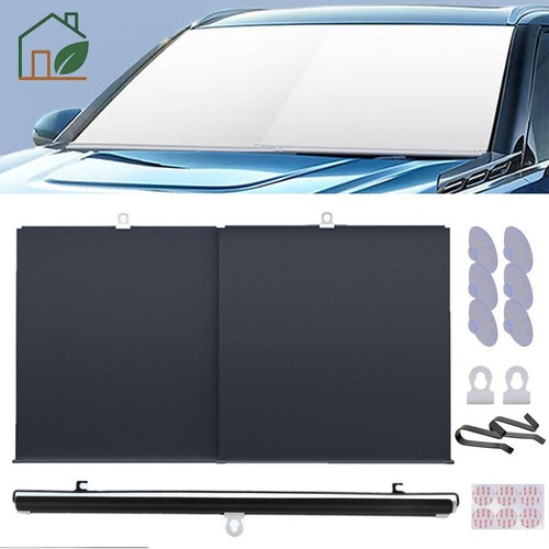 Retractable car windshield sun - retractable,
