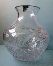Thomas Webb Crystal Vase Heavy