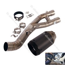 For Yamaha YZF R1 R1M 2025 2024 Slip On Exhaust Muffler Mid Pipe Carbon Fiber
