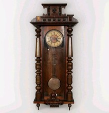 Antique German Kienzle 8-Day Vienna Wall Clock Winged Logo For Restoration 