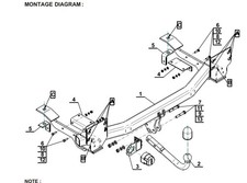 Swan Neck Tow Bar For LAND
