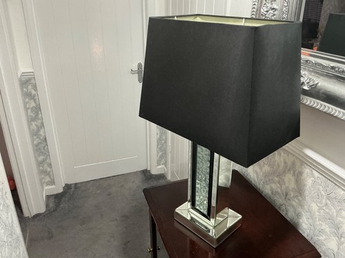 Mirrored table lamp shade - table,