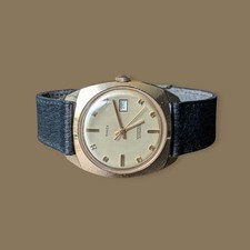 Timex Automatic Vintage Mens Watch 1970 Date Window Working Made In Britain
