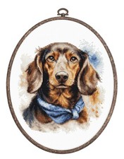 The Dachshund  Cross Stitch