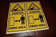 X2 NEW Safety Stickers Decals Digger Excavator Komatsu CAT Volvo JCB Hitachi etc