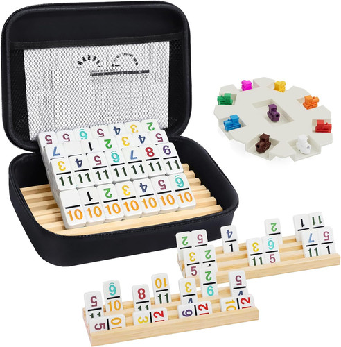 Mexican train dominoes set - train,