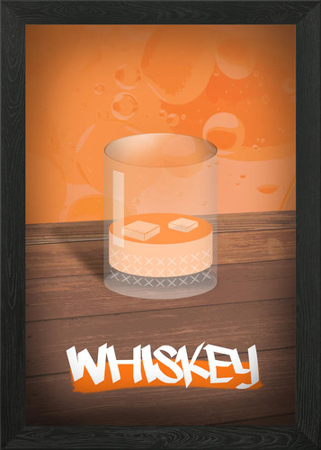 Whiskey framed wall art - art, poster