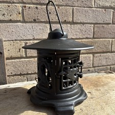 Vintage Cast Iron Japanese Pagoda Lantern Garden Rare