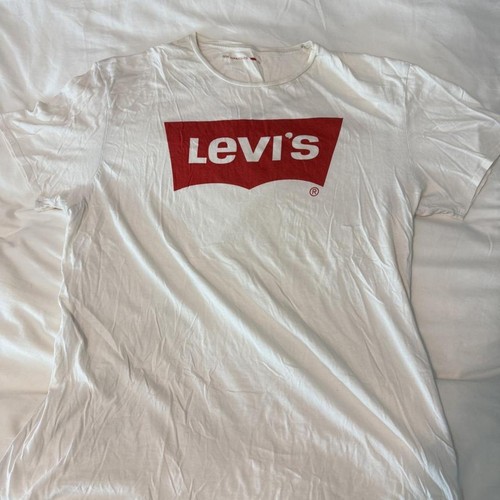 White levi shirt with red - t-shirt,