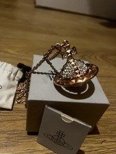 Vivienne Westwood Large Gun Metal Orb Necklace Medieval Style Pendant