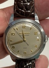 RARE MOVADO TEMPOMATIC SPORT 7112 CAL.221 AUTOMATIC BUMPER 17J 1950s MENS WATCH