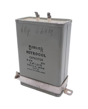 Dubilier Nitrogol 8µF 8UF 8MFD ± 20% 750 DC Capacitor Used