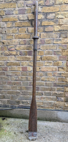 Vintage wooden boat oar - (d),