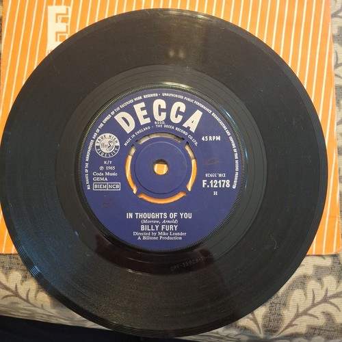 Billy fury thoughts of - billy,