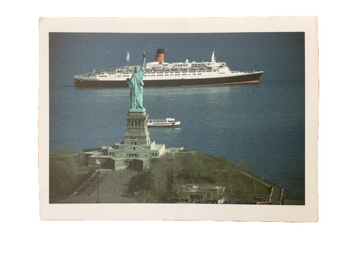 Cunard qe2 statue of liberty - cunard, +