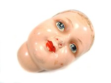 Antique Celluloid Doll Head SK for K&R 728, Doll Size 25 & 27cm