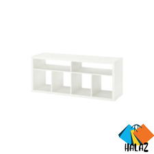 IKEA KALLAX TV Bench 147x60cm - Cube Storage Unit White Oak Black-Brown Cabinet