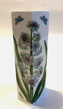 Portmeirion Botanic Garden Eastern Hyacinth Hexagonal Vase  17cm tall 2 Avail