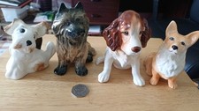SYLVAC Dogs - Four Small Dog Figurines- Excellent Condition