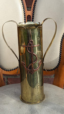 WW-II 1942 Handmade Brass Vase