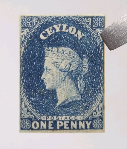 Ceylon classic 1857 blue - ceylon, 1d