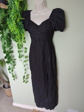 BNWT ZARA Black Linen Blend