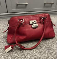 Jasper Conran Leather Vintage Red Hand Bag