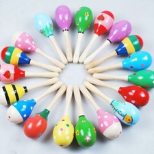 1-15x Colorful Wooden Maracas
