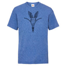 Rabbit in a zip kids t-shirt