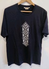 ICEBREAKER, men's, 150 Merino s/s, crewe neck T-Shirt, L, Navy, print