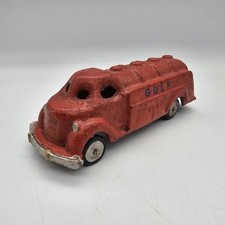 Vintage gulf oil tanker truck - tanker,