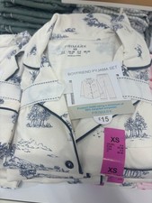 primark navy blue & white