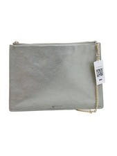 Whistles Women's Bag Silver Leather with Cotton Shoulder Bag